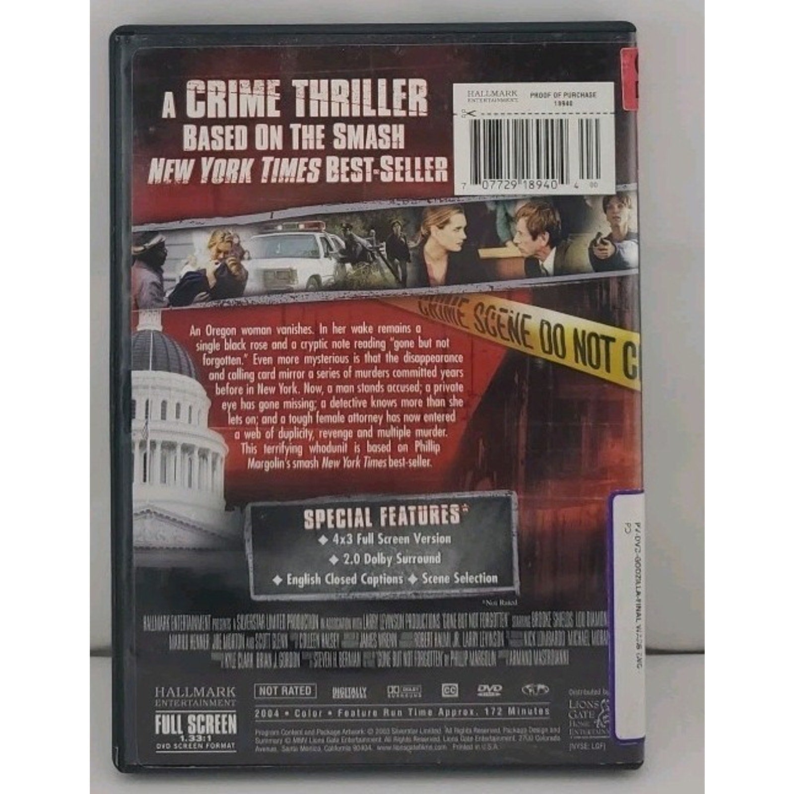 Gone But Not Forgotten DVD Brooke Shields Lou Diamond Phillips