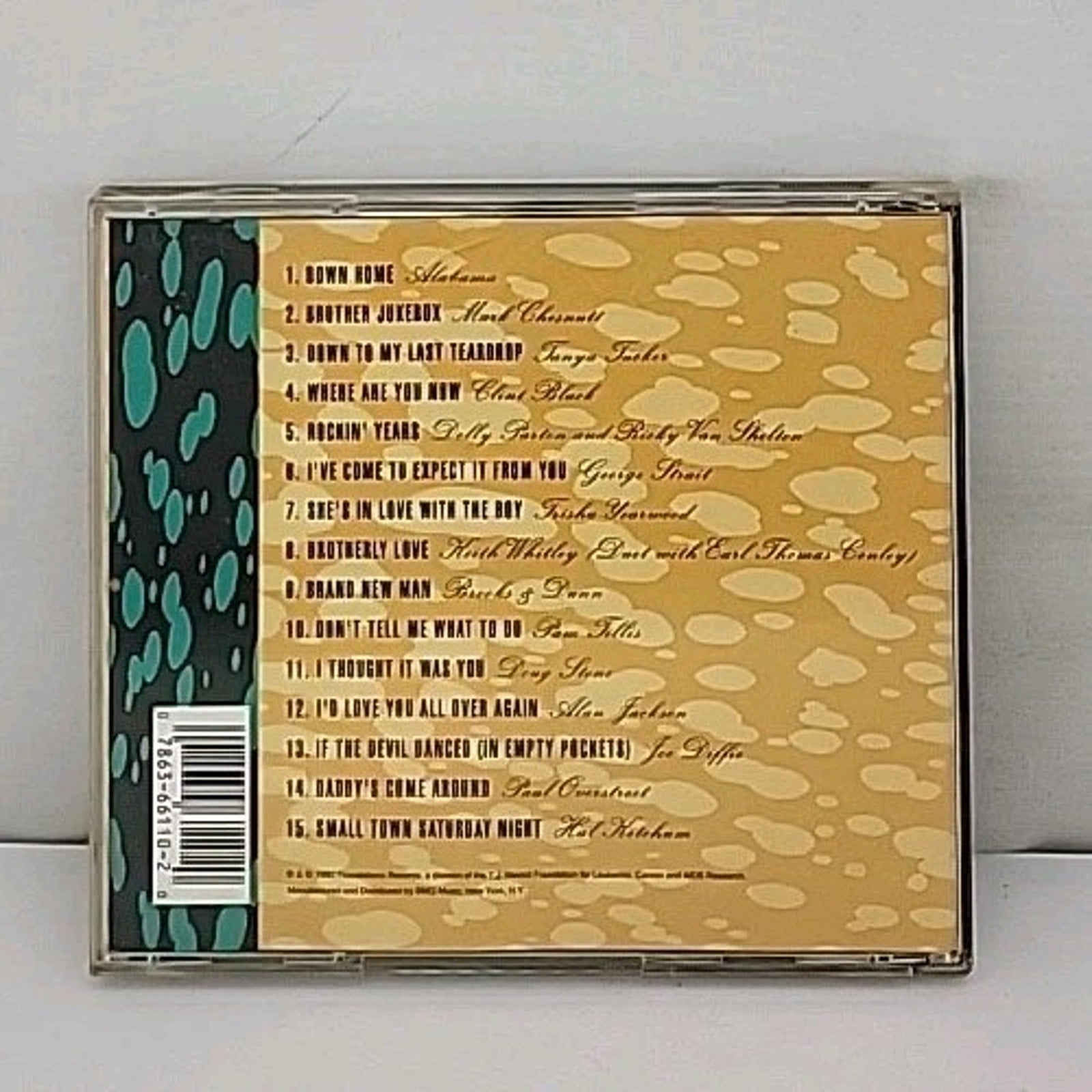 CD Various Hot #1 Country Hits Album Foundation Records 1992