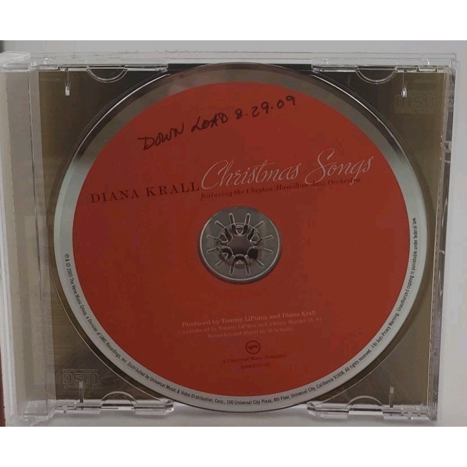 Christmas Songs by Krall, Diana / Clayton-Hamilton Jazz Orch (CD, 2005)