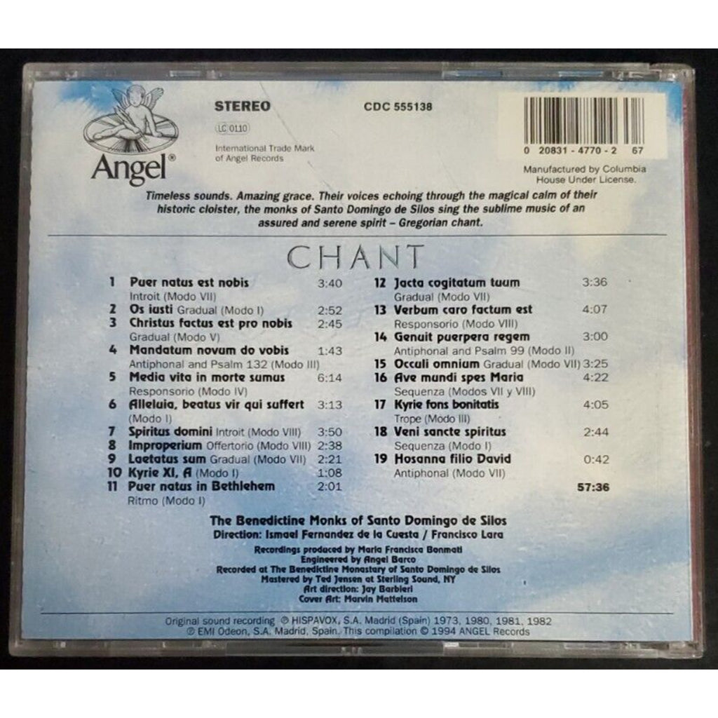 The Benedictine Monks Of Santo Domingo : Chant (CD)