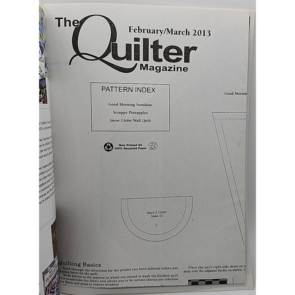 24th Anniversary Issue The Quilter Magazine