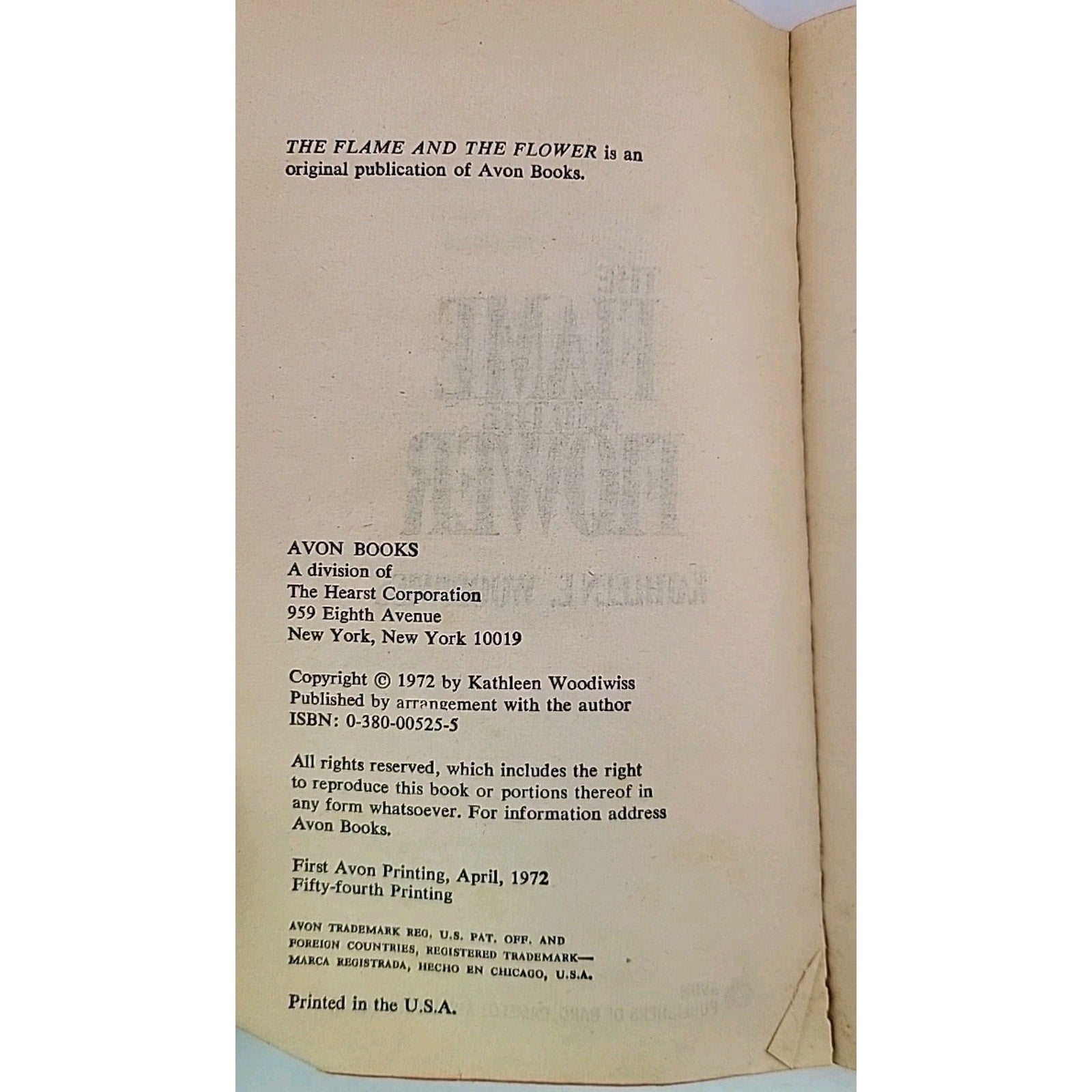 Flame and the Flower by Kathleen E. Woodiwiss (1972, Trade Paperback)
