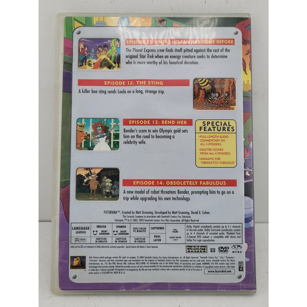Futurama Vol. 4 Disc Three DVD