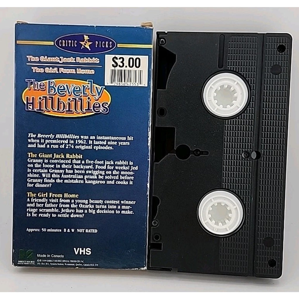 The Beverly Hilbillies - 2 Episode VHS The Giant Jack Rabbit The Girl From Home