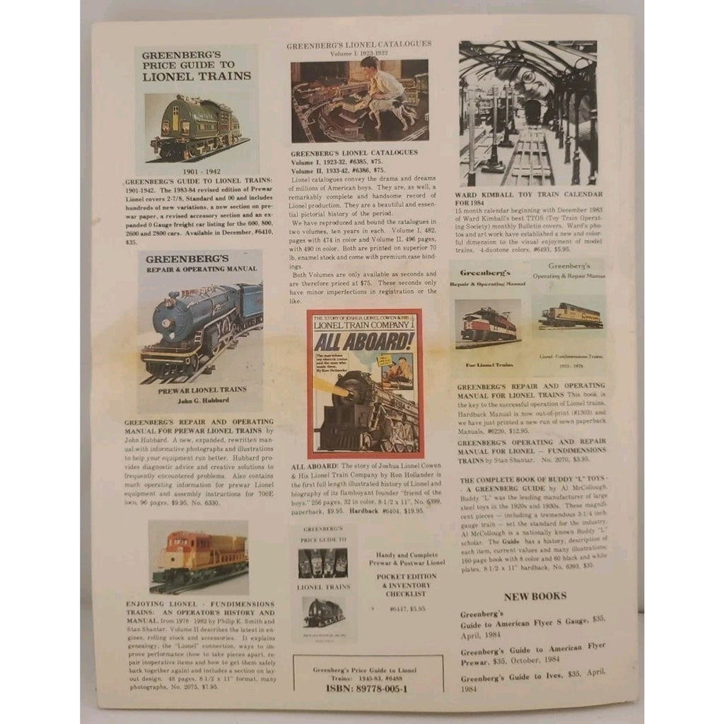 Greenberg's Price Guide to Lionel Trains O and O-27 Trains, 1945-1983