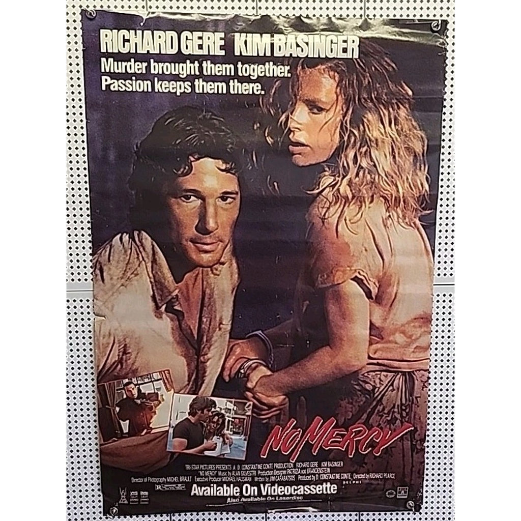 No Mercy 1986 Original Theatrical Movie Poster Gere Basinger 27x40