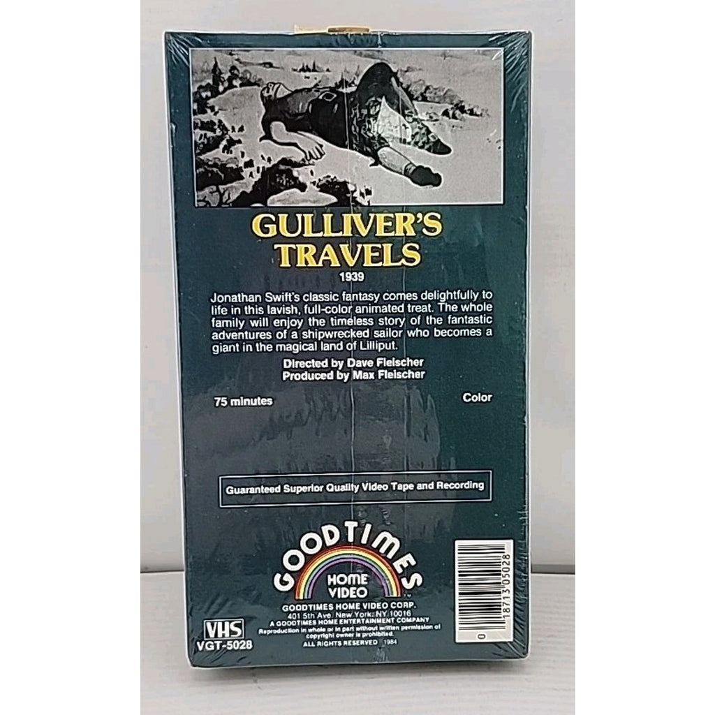Gulliver’s Travels VHS 1939 Animated Classic GoodTimes *Brand New*