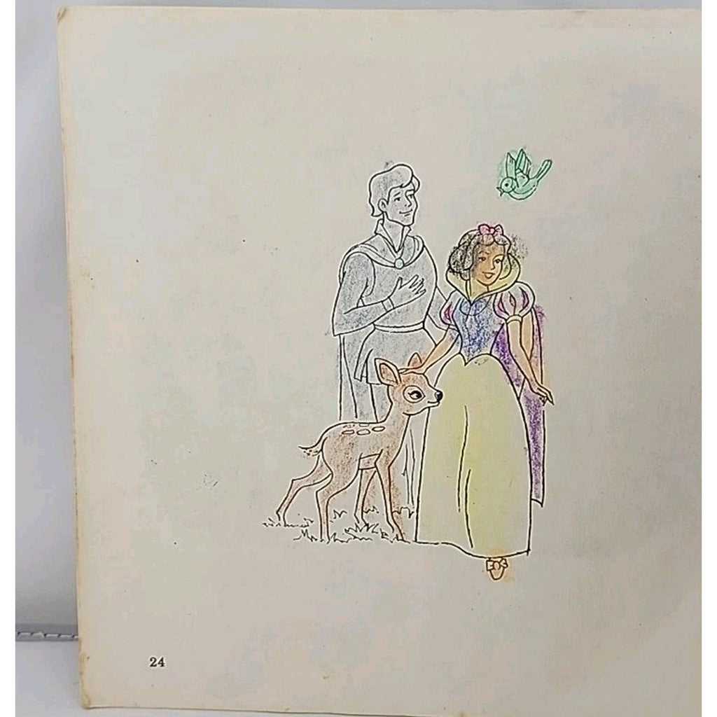 Walt Disney Snow White 310 878 7" 33rpm Vinyl Cover Booklet 1977