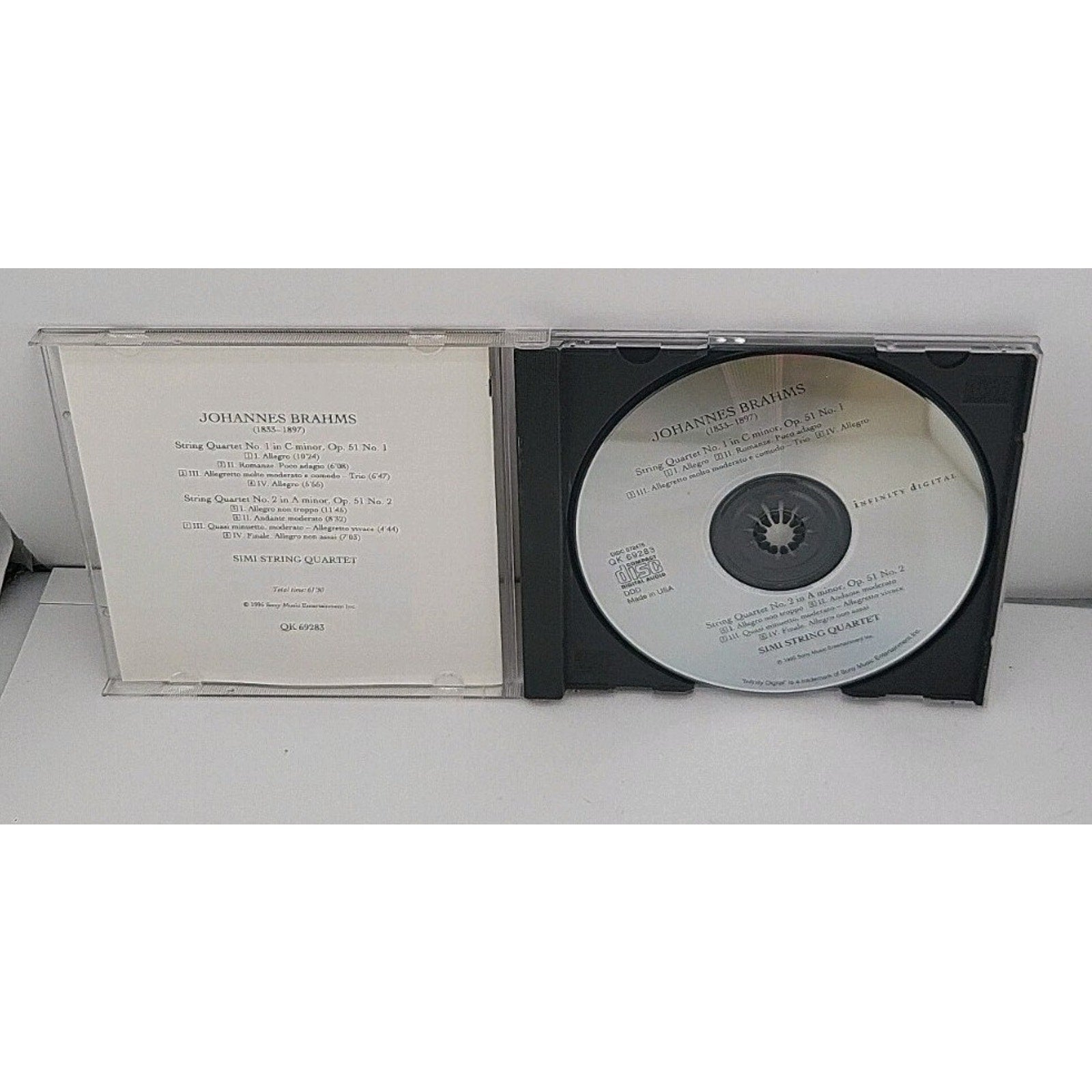Brahms: String Quartets OP. 51, NOS. 1 & 2 CD