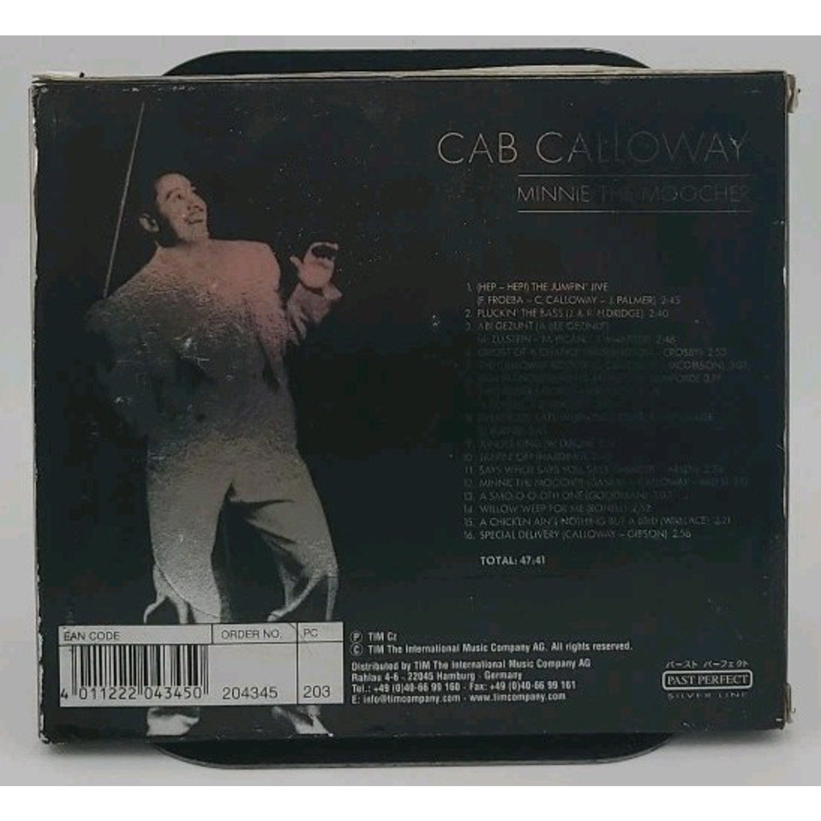 Minnie The Moocher by Cab Calloway (CD, Import, 2000, Past Perfect Silver Line)