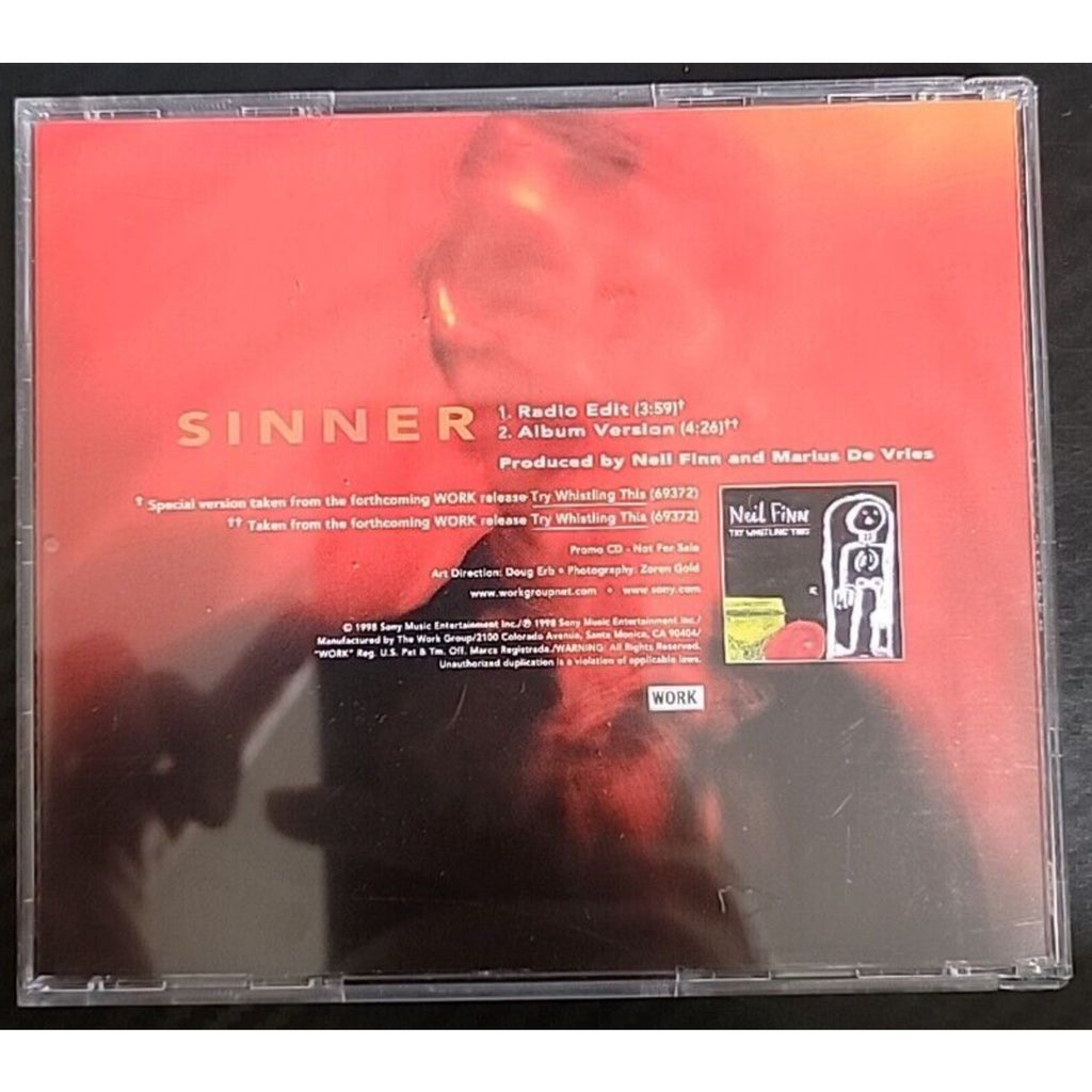 Neil Finn Sinner Single (CD)