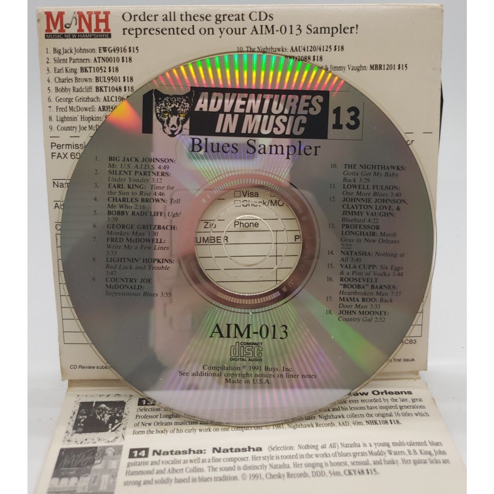 Adventures In Music Sampler Blues (CD)