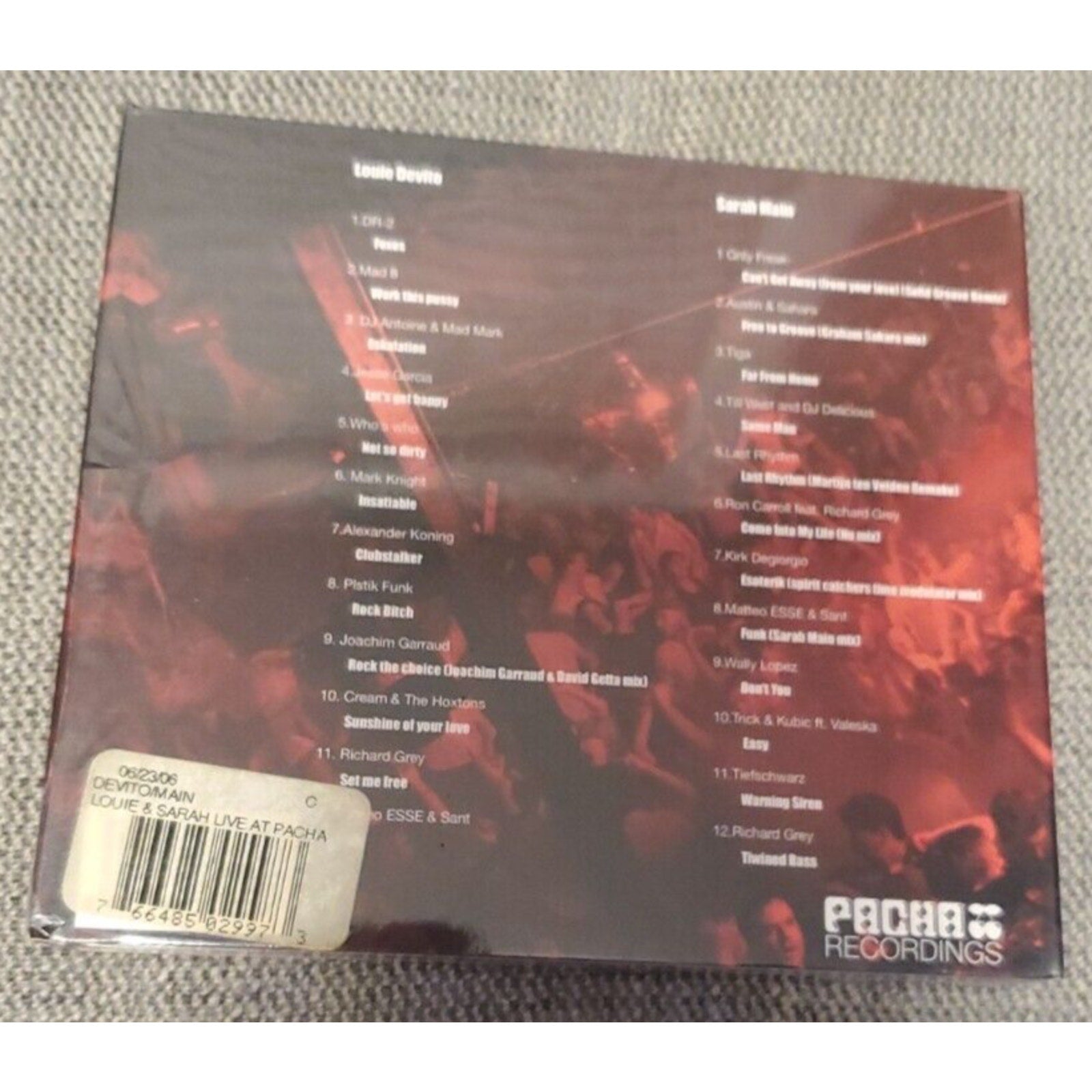 Main : Louie Devito Live at Pacha with Sarah Ma (CD)