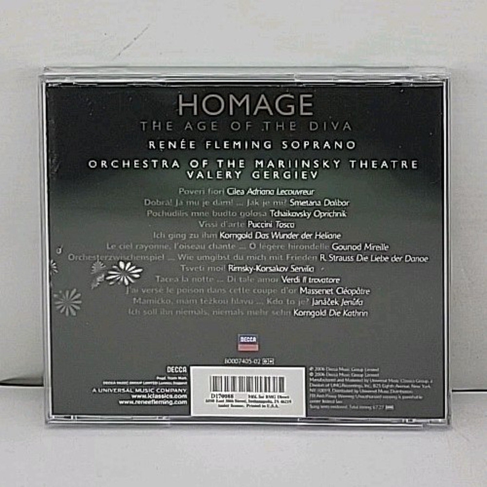 Homage: the Age of the Diva by Fleming, Renee / Gergiev / Kirov (CD, 2006)