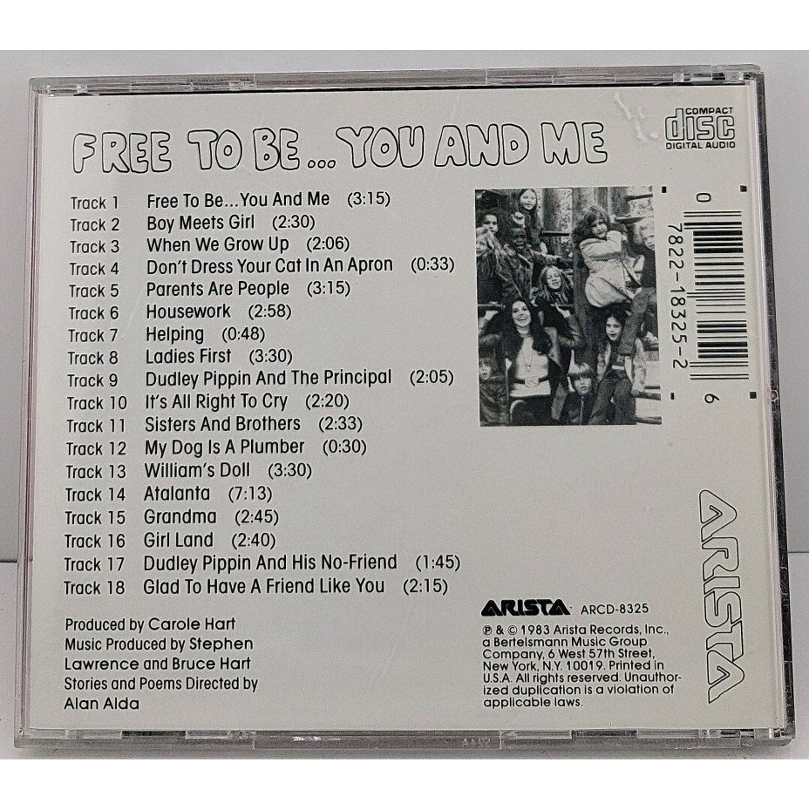 Free to Be You & Me by Marlo Thomas (CD, 1990)