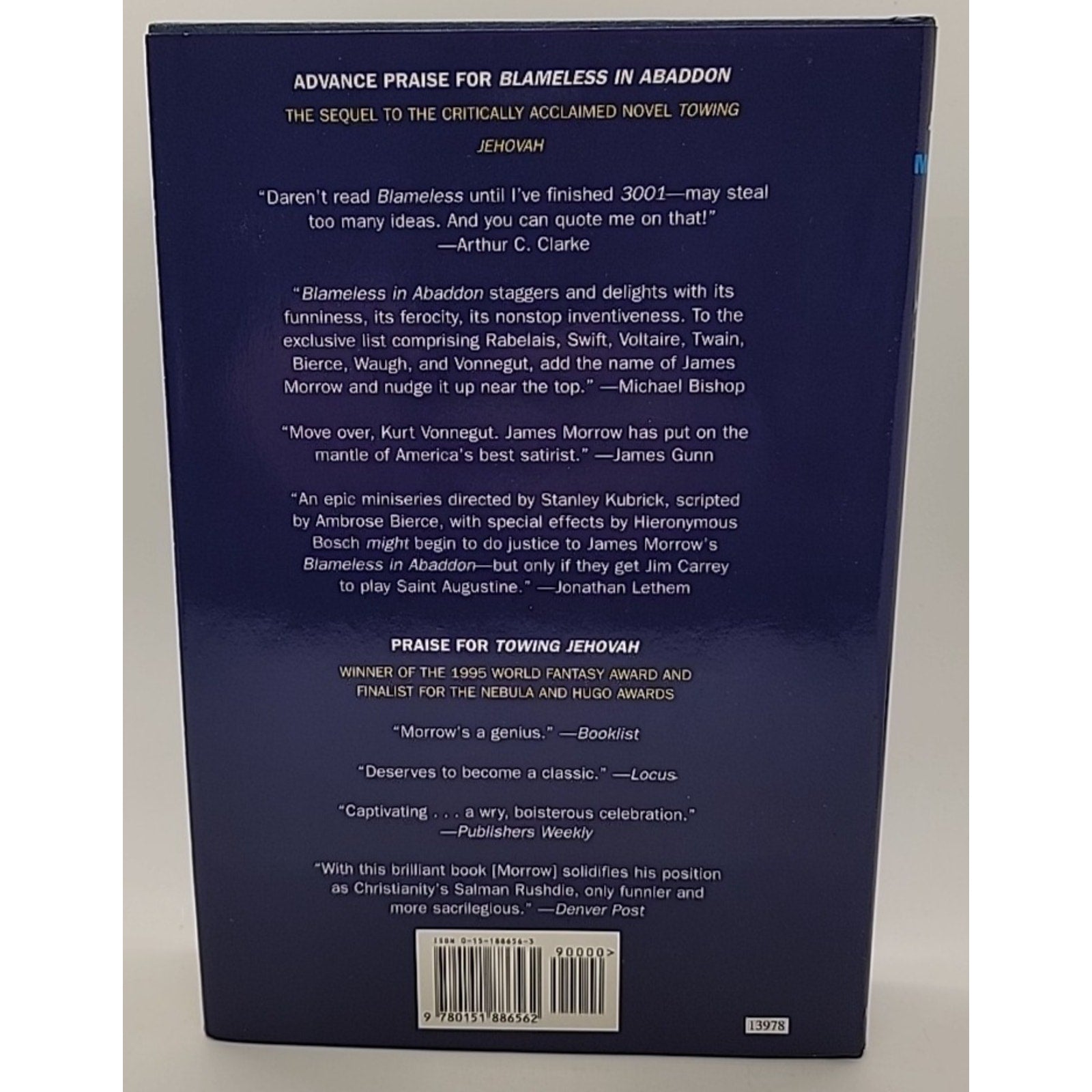 Blameless in Abaddon by James Morrow (1996, Hardcover)