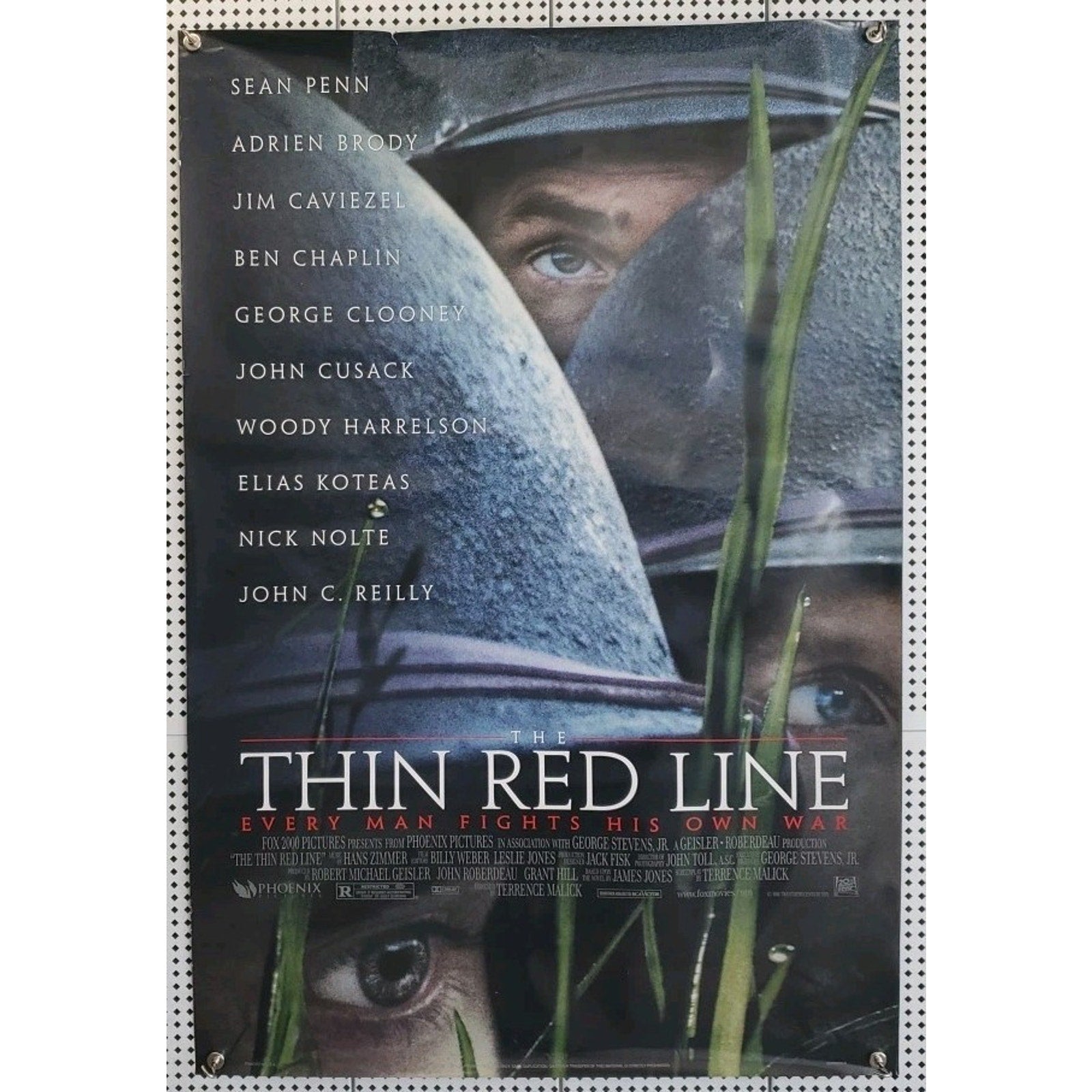 Original The Thin Red Line (1998) Rolled Double-Sided Movie Poster ~ 27 x 40