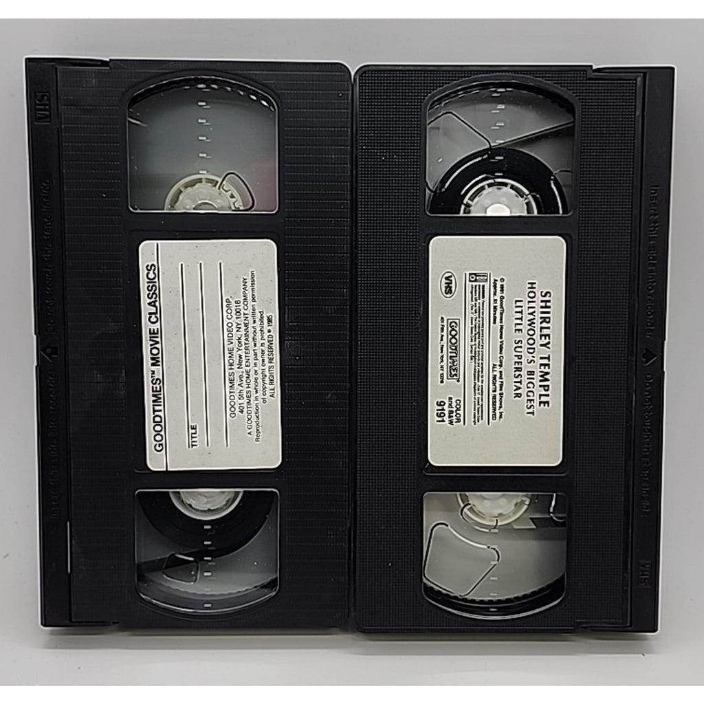 Shirley Temple 2 Pack VHS Festival & Hollywood Collector Series