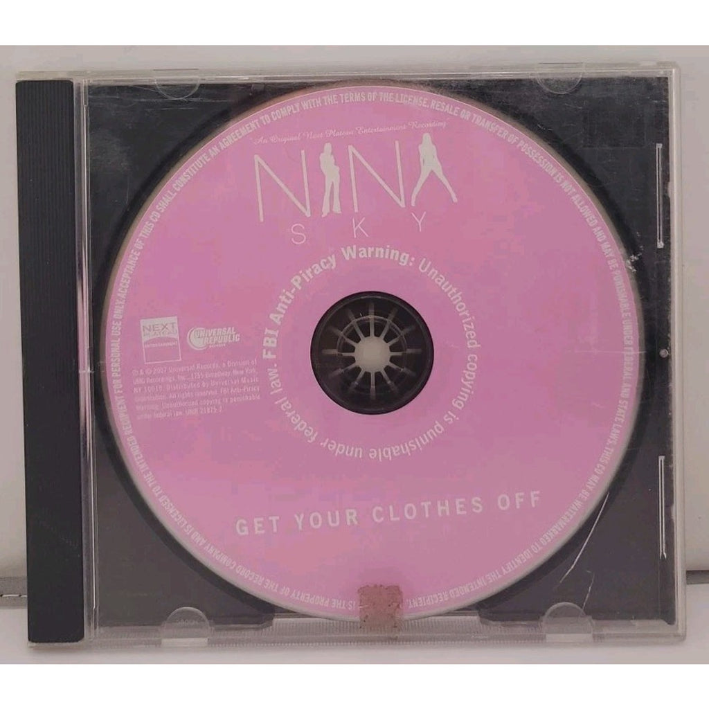 Nina Sky – Get Your Clothes Off (CD, Promo, US, 2007, Universal Republic)