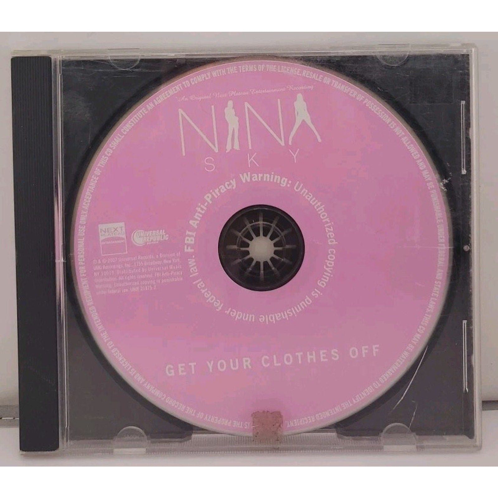 Nina Sky – Get Your Clothes Off (CD, Promo, US, 2007, Universal Republic)