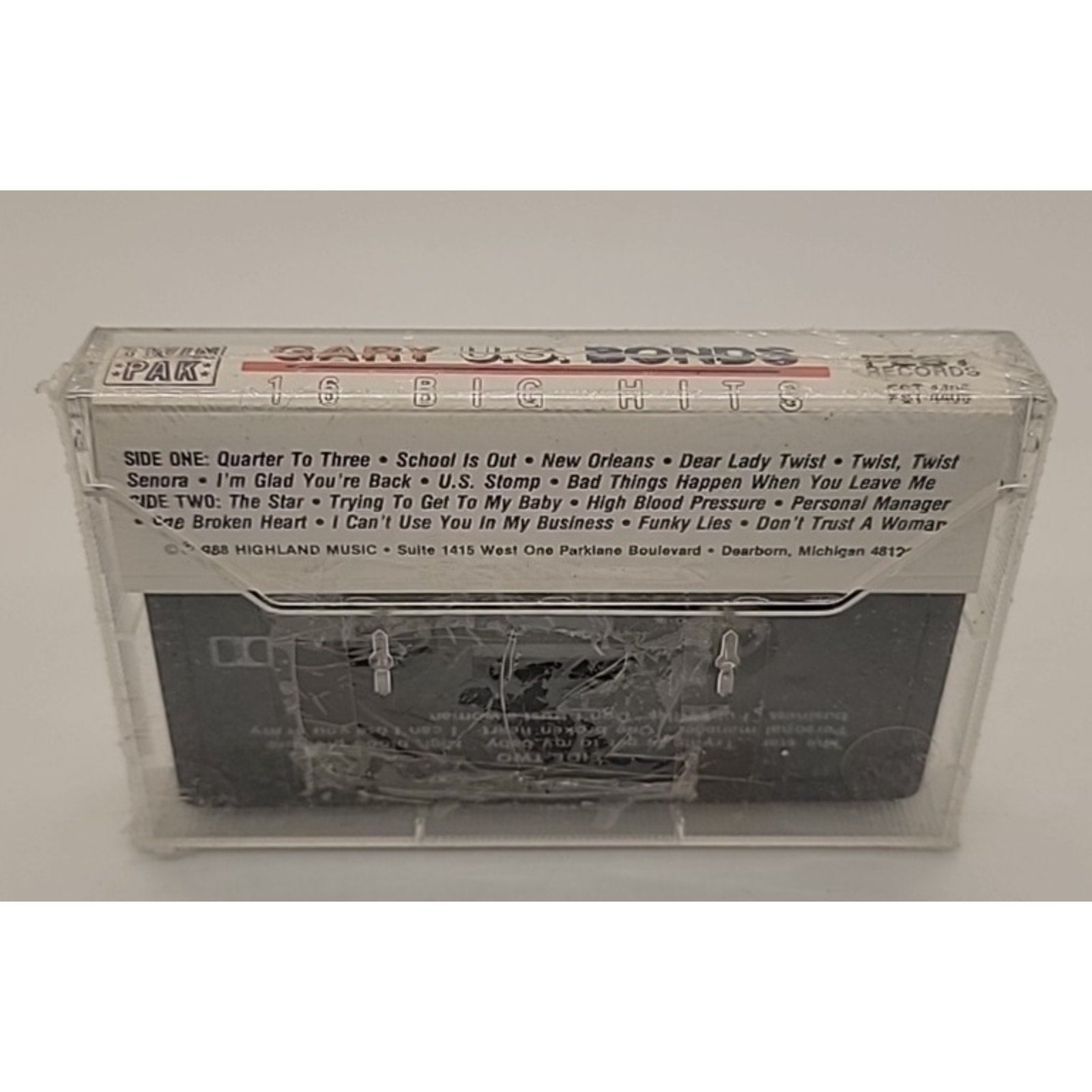1986 Gary US Bonds 16 Big Hits (Cassette) *Brand New*