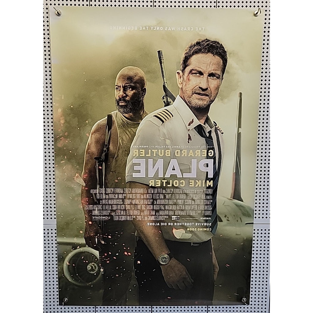 Plane 27X40 D/S Original Movie Poster 2023 Gerard Butler Mike Colter
