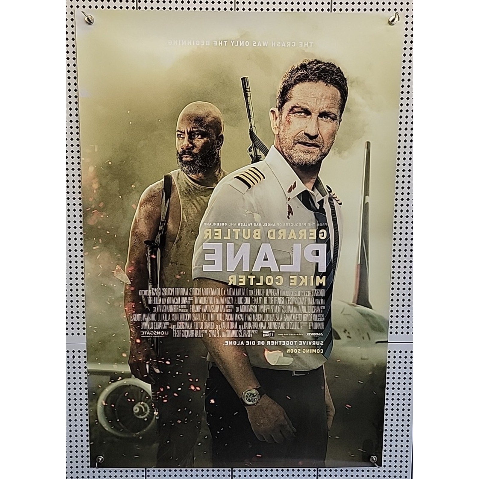 Plane 27X40 D/S Original Movie Poster 2023 Gerard Butler Mike Colter