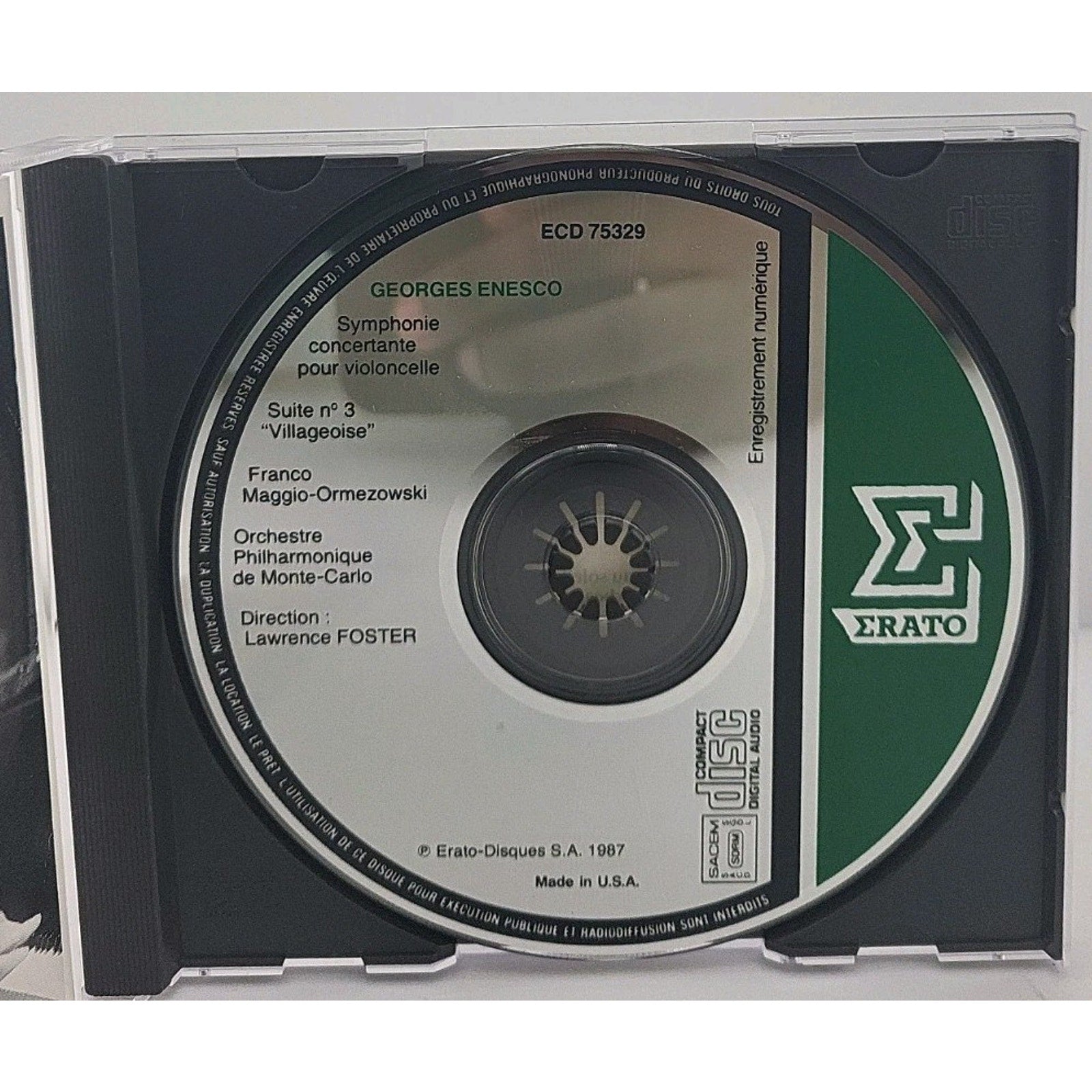Enesco (Enescu) [Composer]; Lawren, Symphonie Concertante Pour Violonc, CD