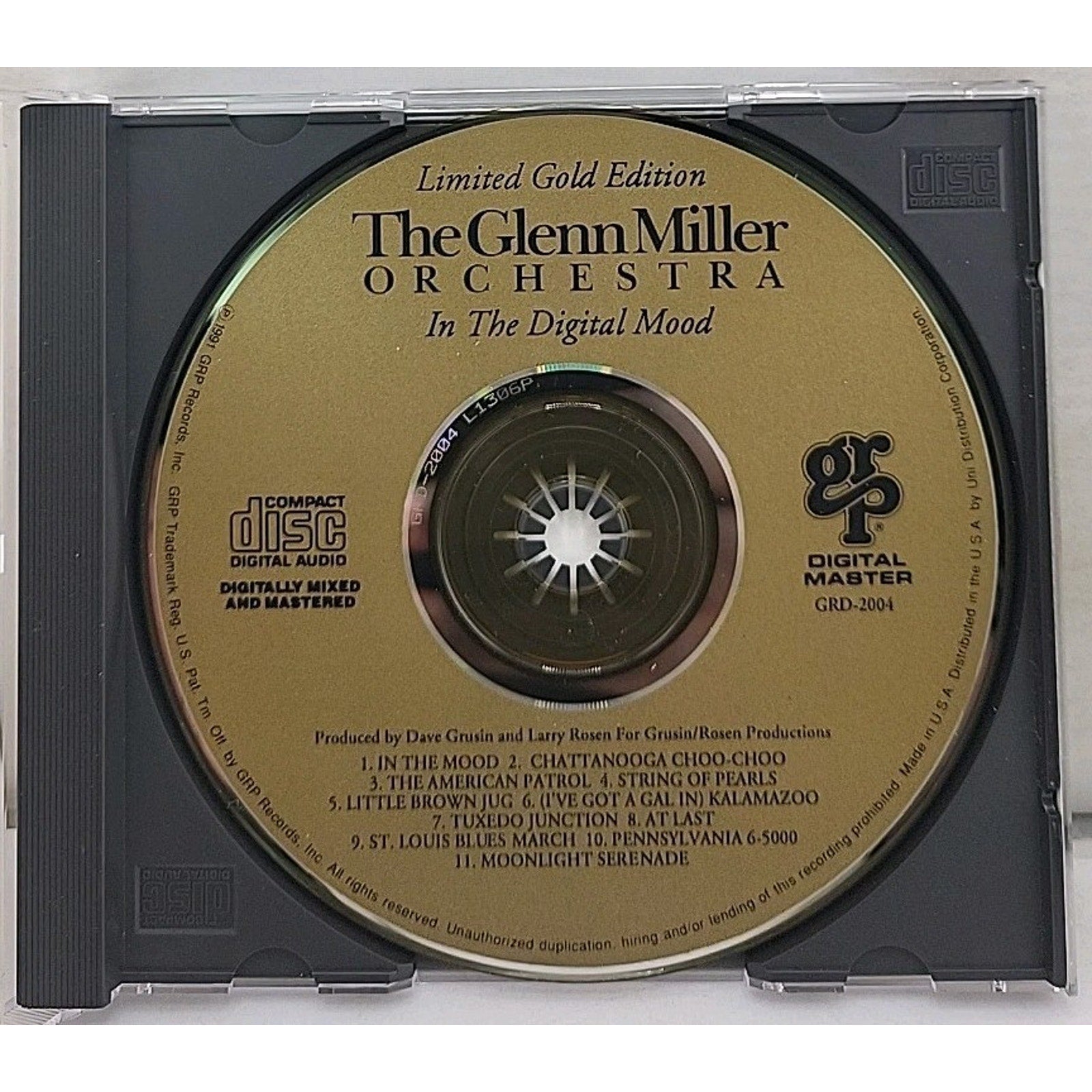 In a Digital Mood (Gold Packaging) by Glenn Miller (CD, 1991) Limited Gold Editi
