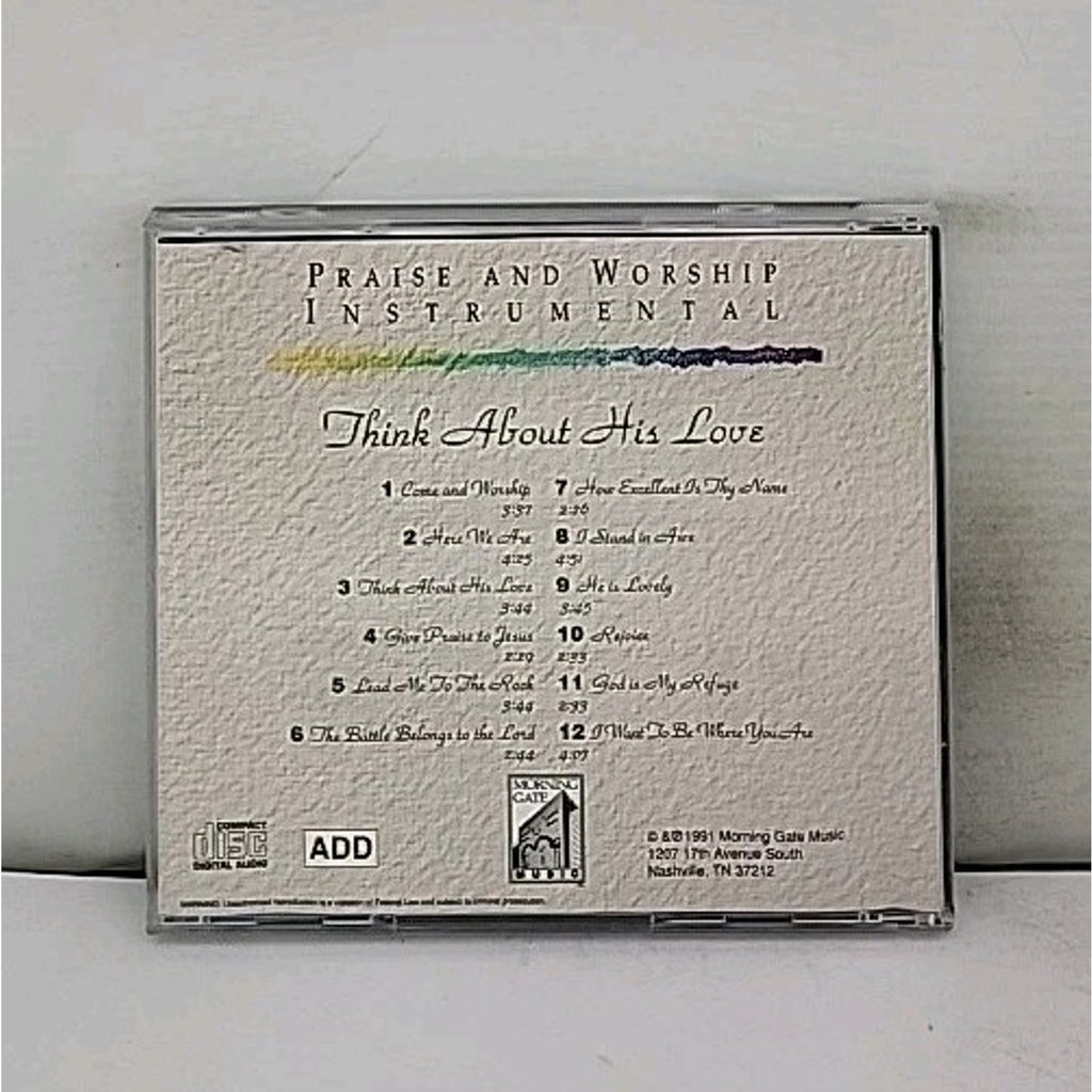 Praise and Worship Instrumental Think About His Love - Morning Gate Music - CD