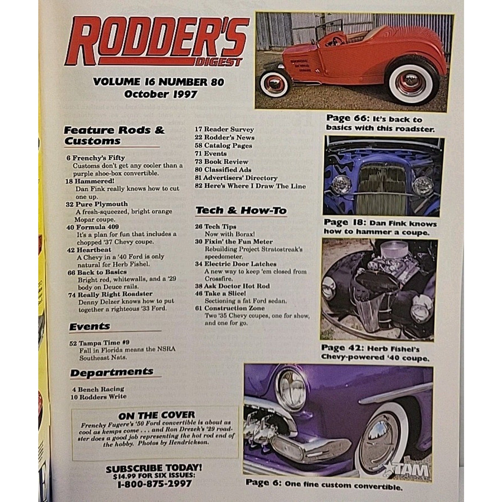 Rodder's Digest Magazine October 1997 Volume 16 Number 80