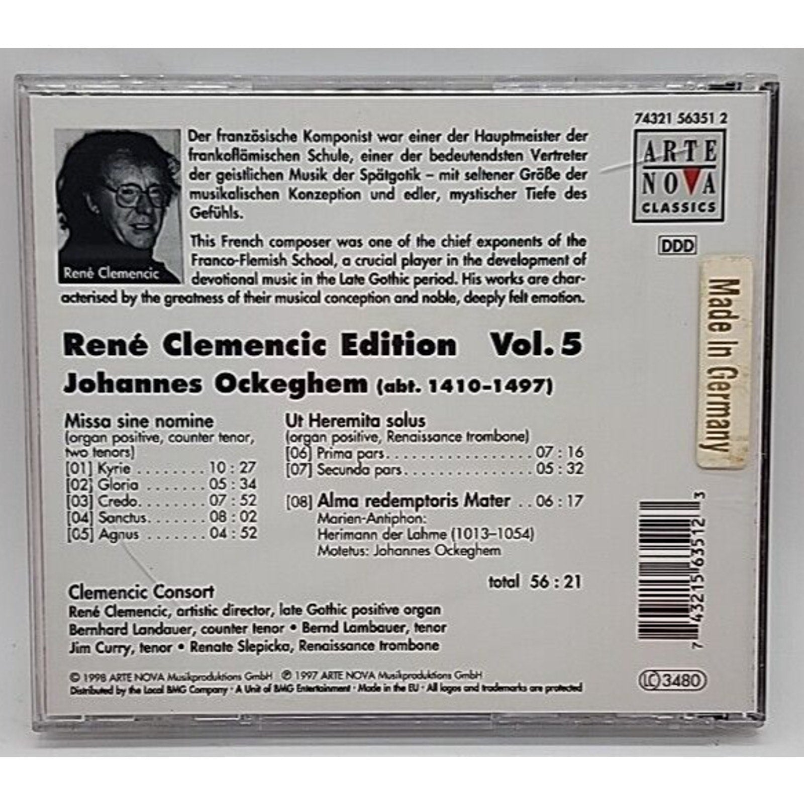 Vol. 5 - Cathedral Sounds (Clemencic) CD