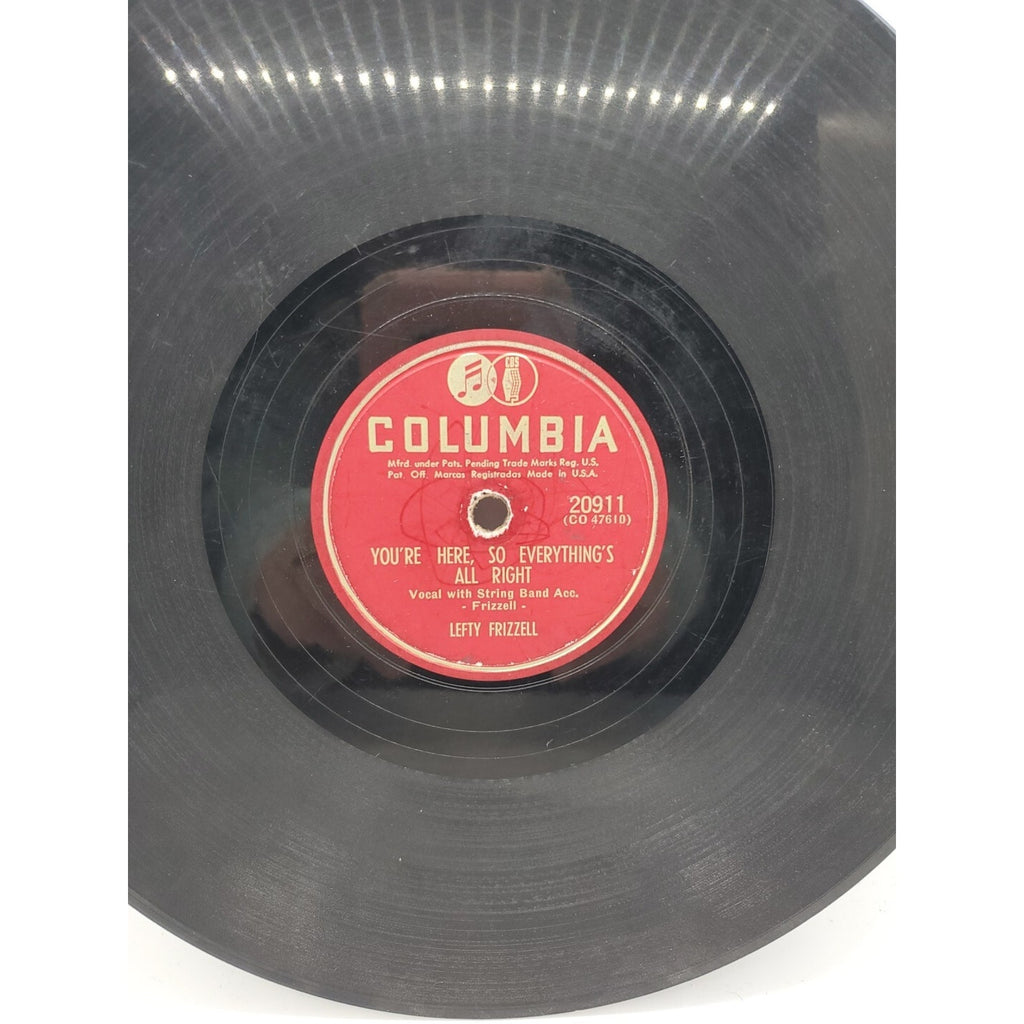 Lefty Frizzell - Don't Stay Away & You're Here So Everything's All Right(Record)
