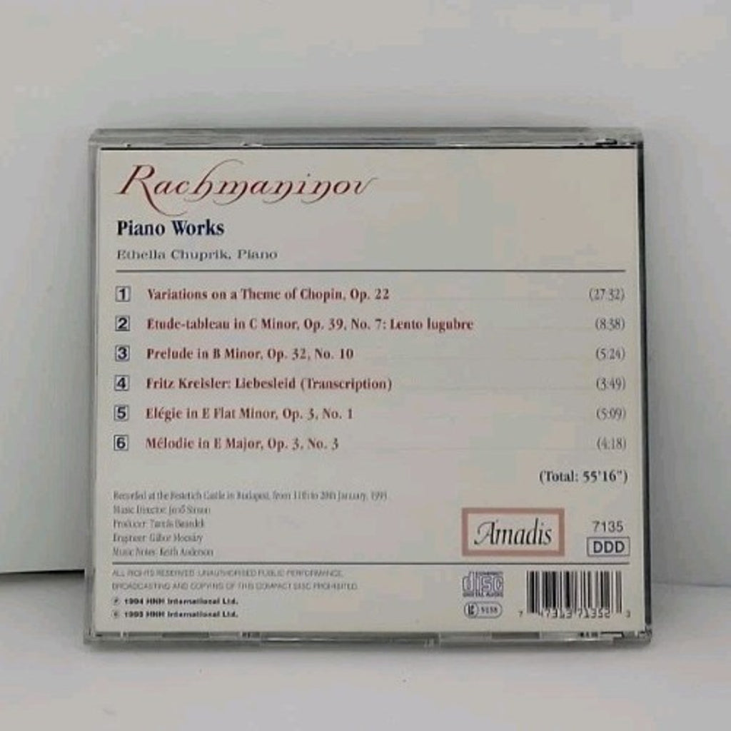Piano Works by S. Rachmaninoff (CD, 2000)