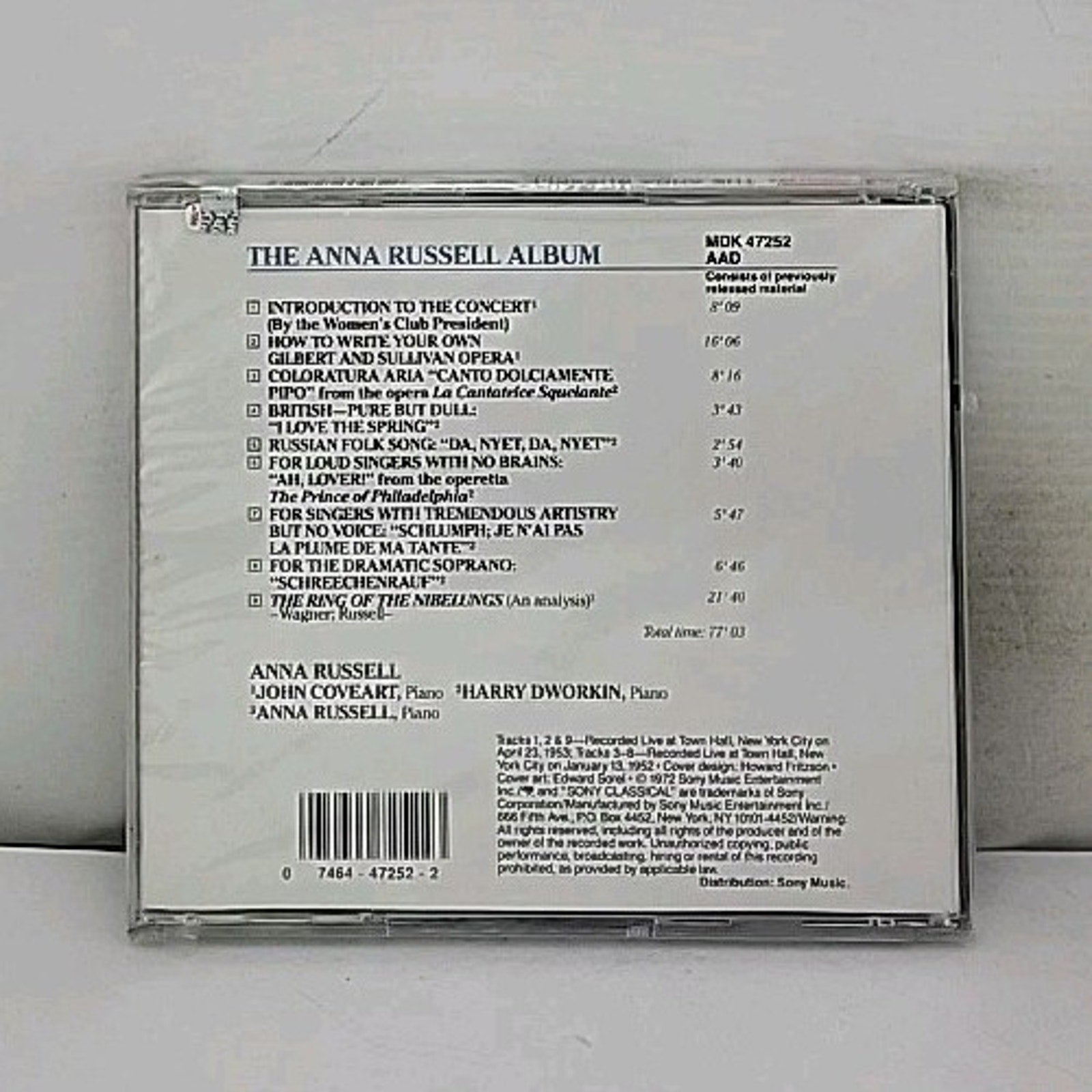 Anna Russell Album by Anna Russell (CD, 1991) *Brand New*