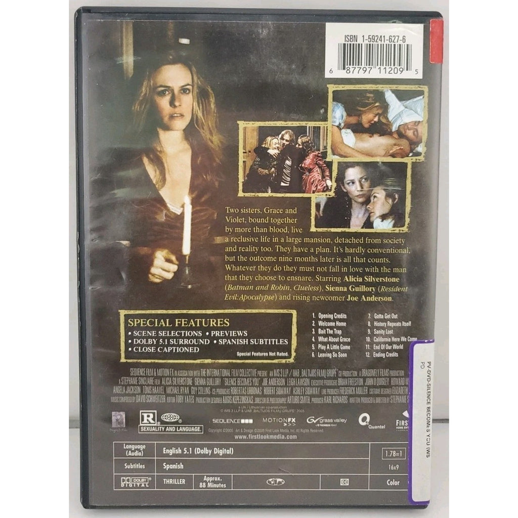 Silence Becomes You DVD