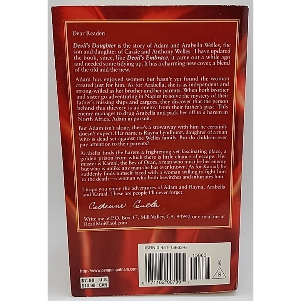 Devil's Daughter by Catherine Coulter (1985, Uk- a Format Paperback)