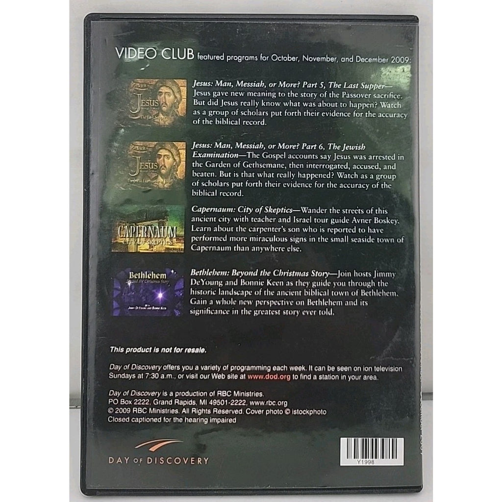 Day Of Discovery Video Club Oct/Nov/Dec 2009 DVD
