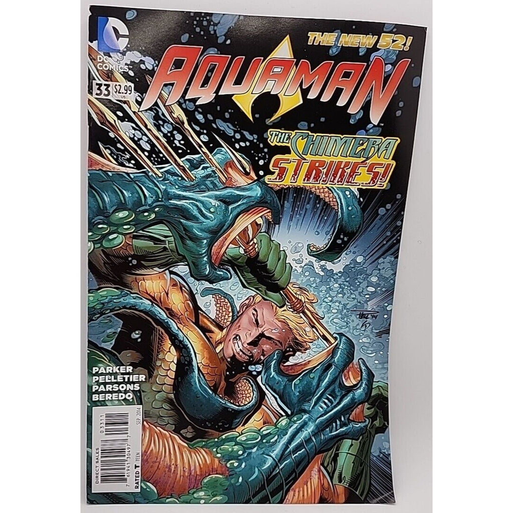 Aquaman #33 DC Comic Book The New 52 “The Chimera Strikes”