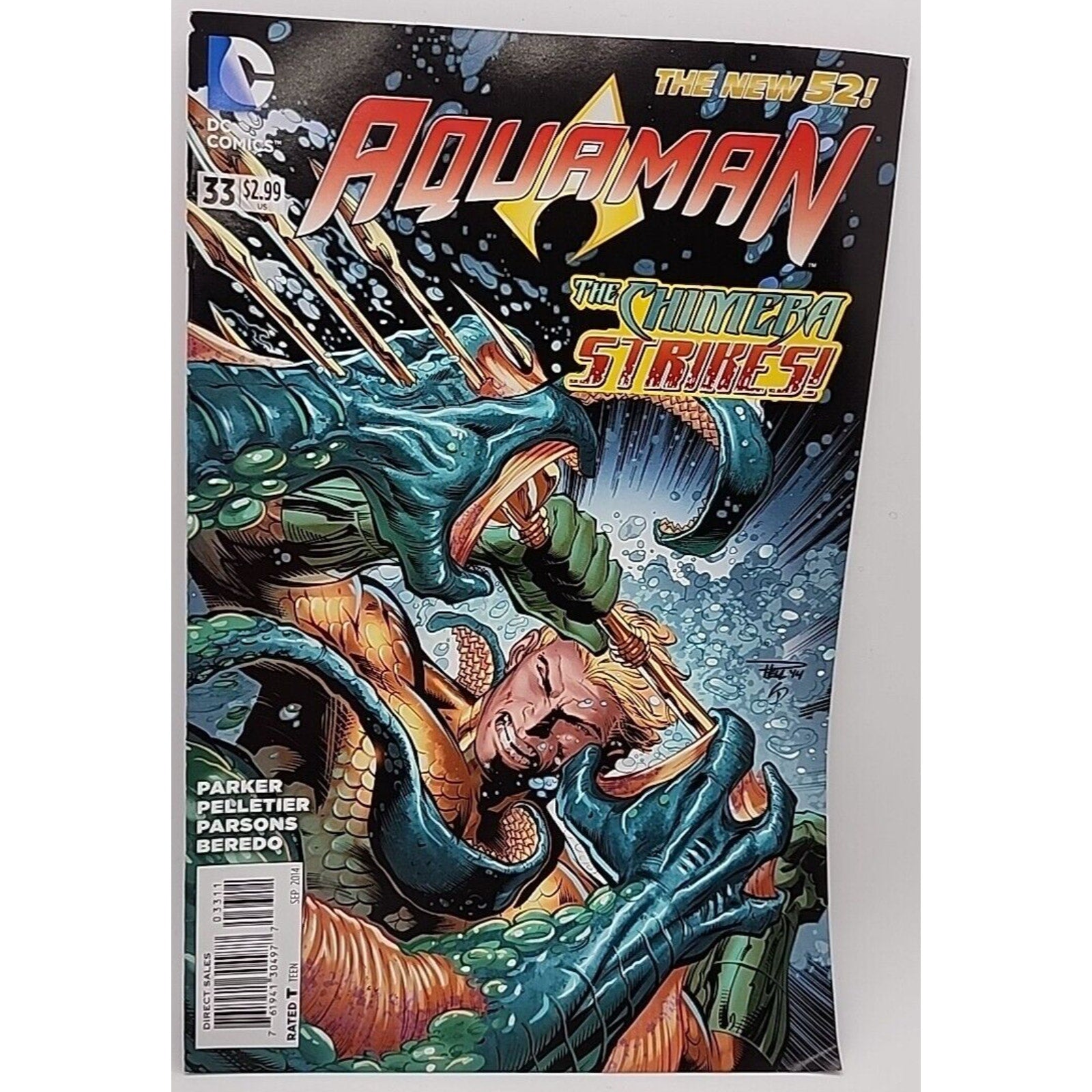 Aquaman #33 DC Comic Book The New 52 “The Chimera Strikes”