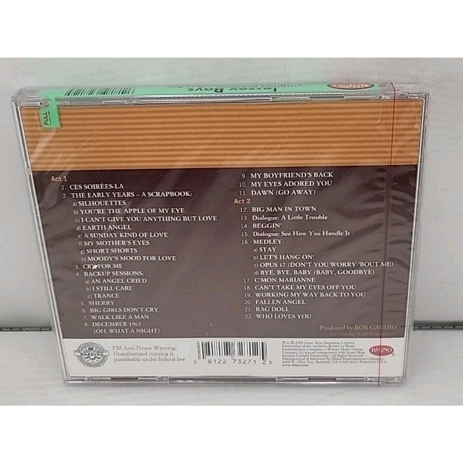 Jersey Boys by Jersey Boys / O.B.C. (CD, 2005) *Brand New*