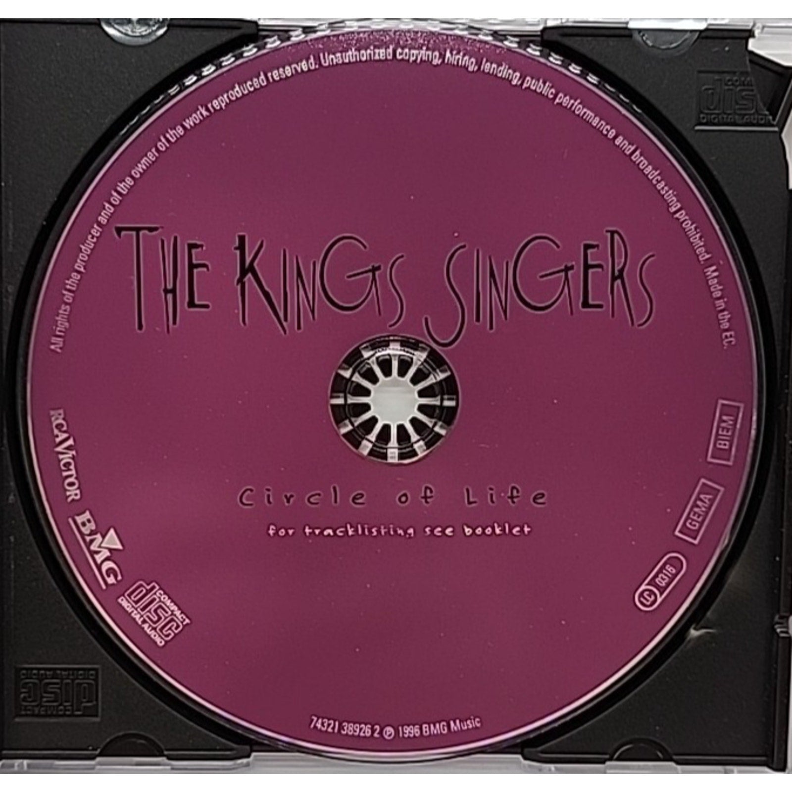 Circle of Life by King's Singers (CD, Oct-1999, RCA)