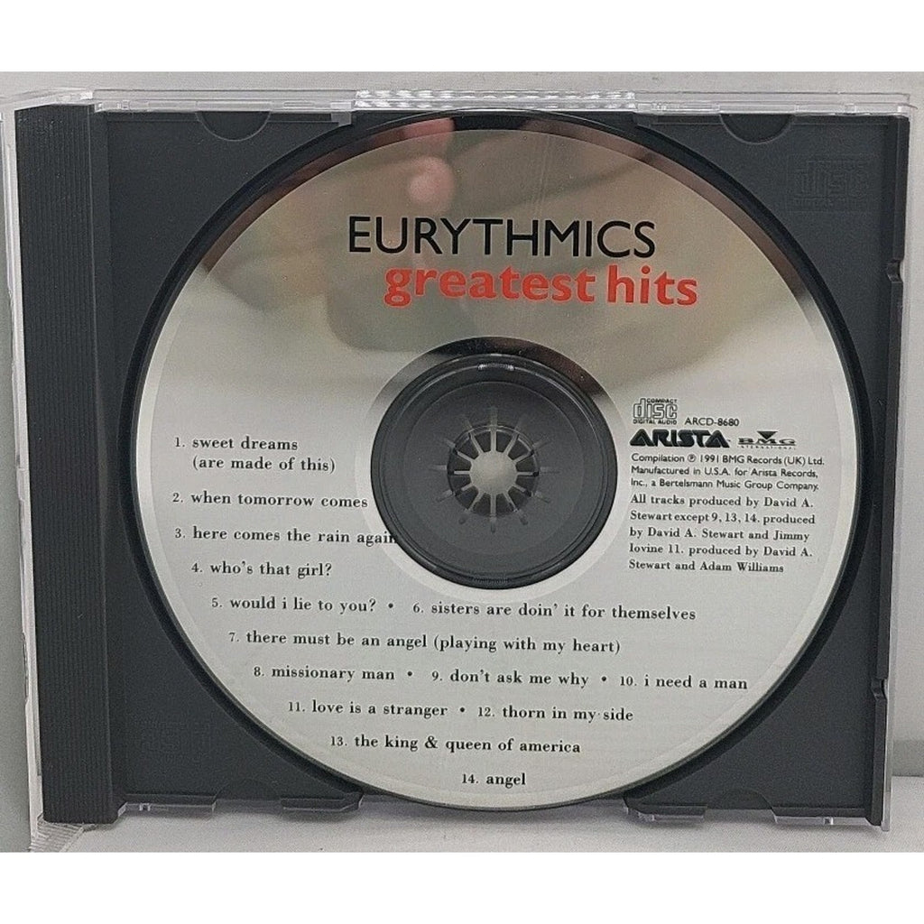 Greatest Hits by Eurythmics (CD, May-1991, Arista)