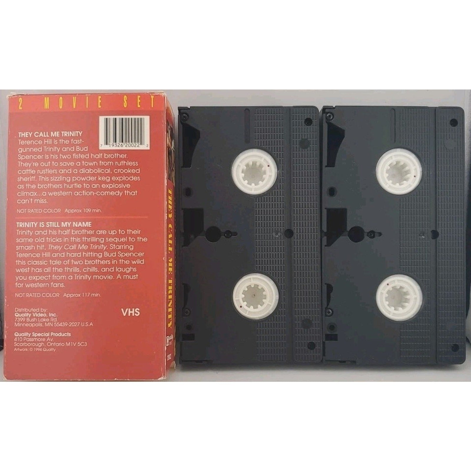 They Call Me Trinity And Trinity Is Still My Name 2 VHS Movie Set 1994