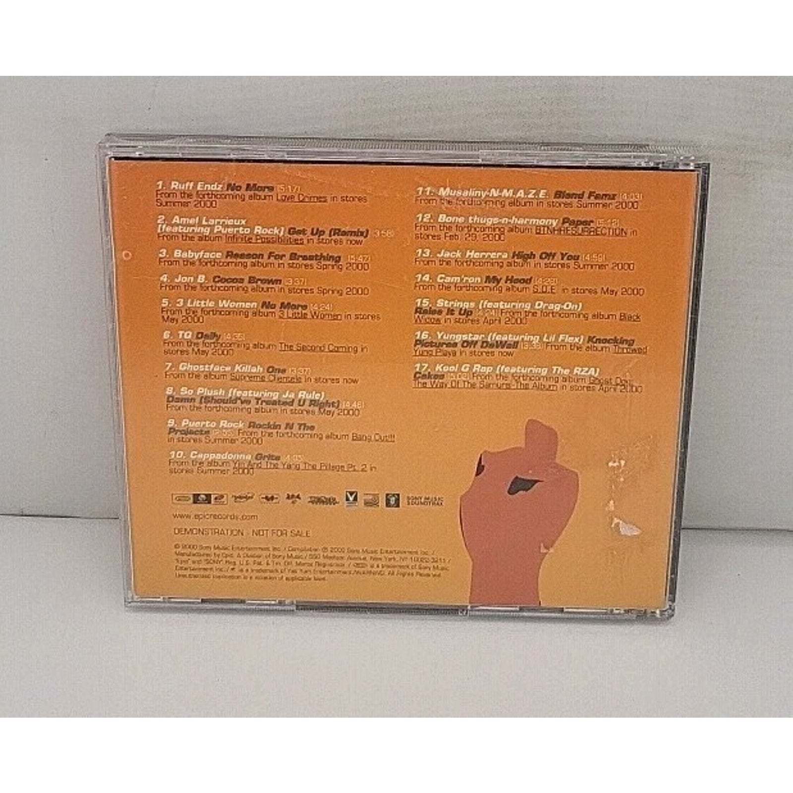 EPIC 2000 Urban Music Sampler Promo CD