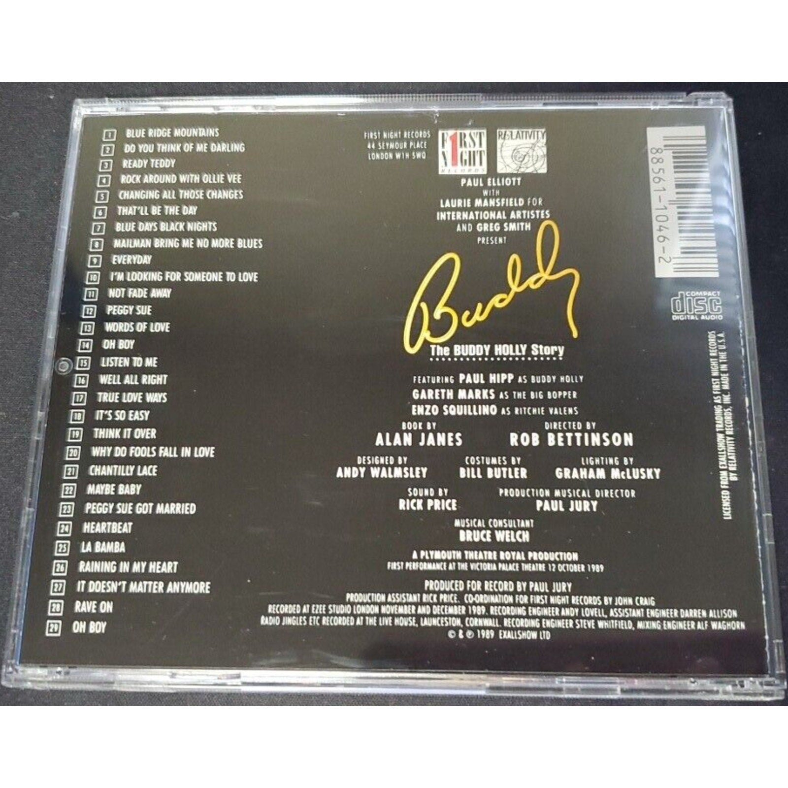 The Buddy Holly Story - Original London Cast Recording Musical CD Soundtrack