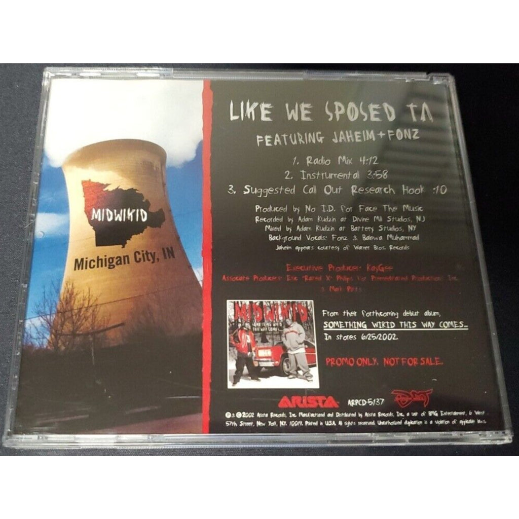 Midwikid ft Jaheim + Fonz – Like We Sposed Ta (CD Promo, 2002, Arista)