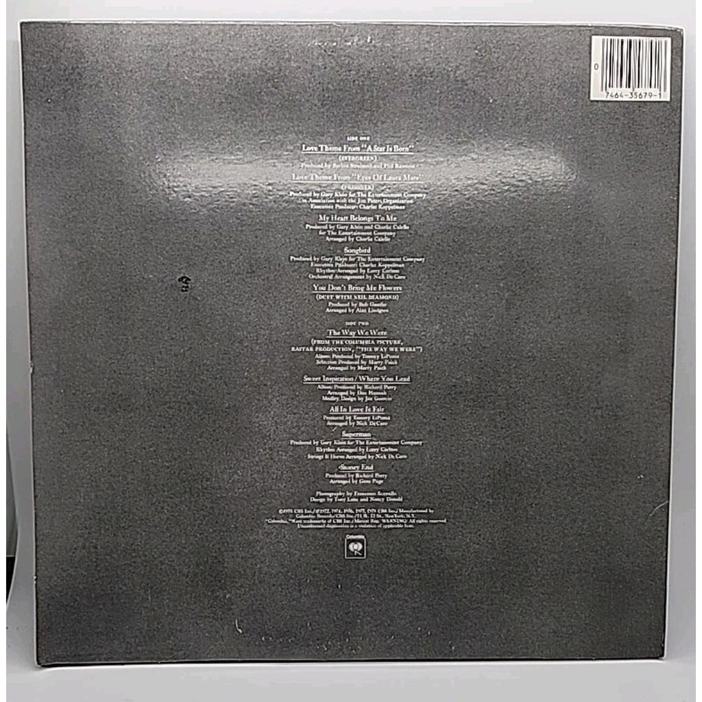 Barbra Streisand's Greatest Hits Volume 2 Vinyl LP Record