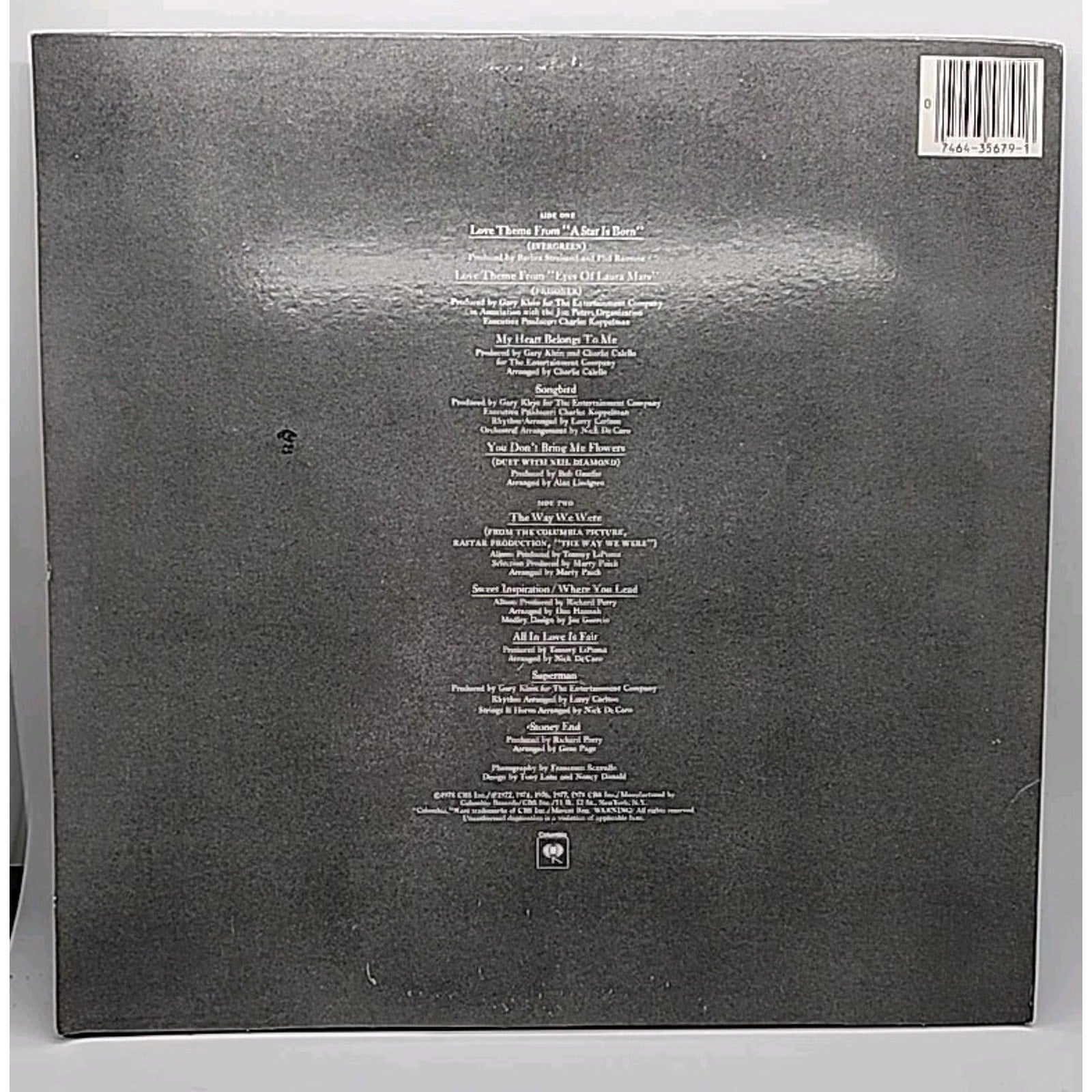 Barbra Streisand's Greatest Hits Volume 2 Vinyl LP Record