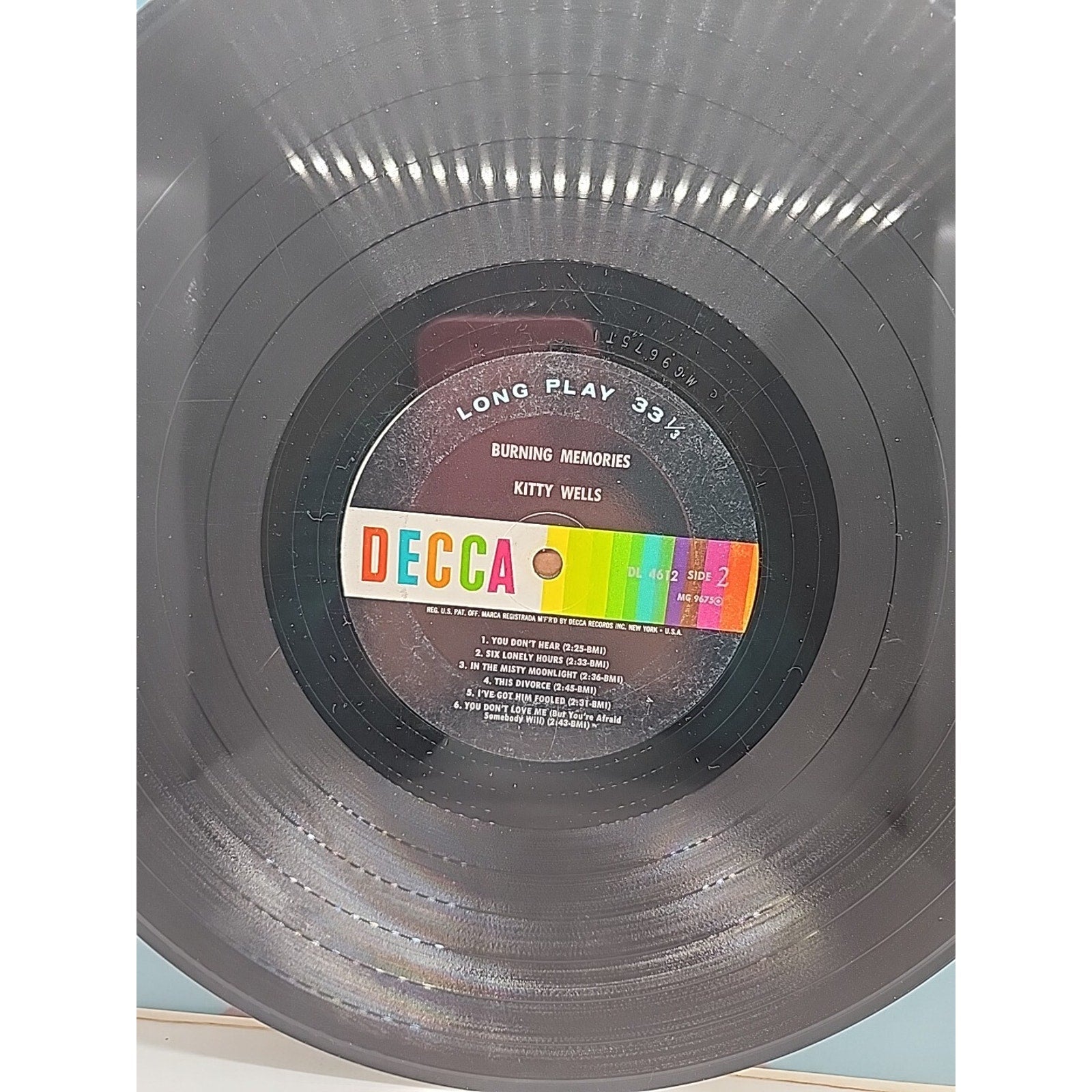 Kitty Wells Burning Memories (Record)
